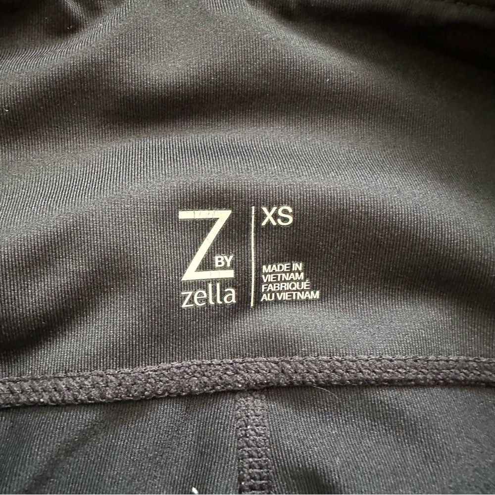 Nordstrom Zella Leggings Trio - Black, Blue Camo, and Teal bundle of 3 pair - Picture 5 of 9